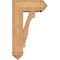 Ekena Millwork Balboa Arts and Crafts Smooth Bracket w/ Offset Brace, Western Red Cedar, 7 1/2"W x 18"D x 30"H BKT0806X18X30BOA03SWR - alternate 3